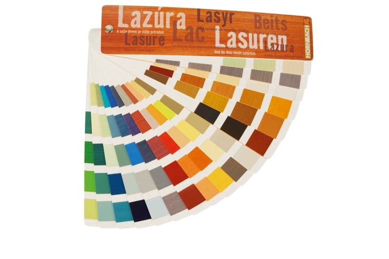 Vzorník barev pro lazury na dřevo