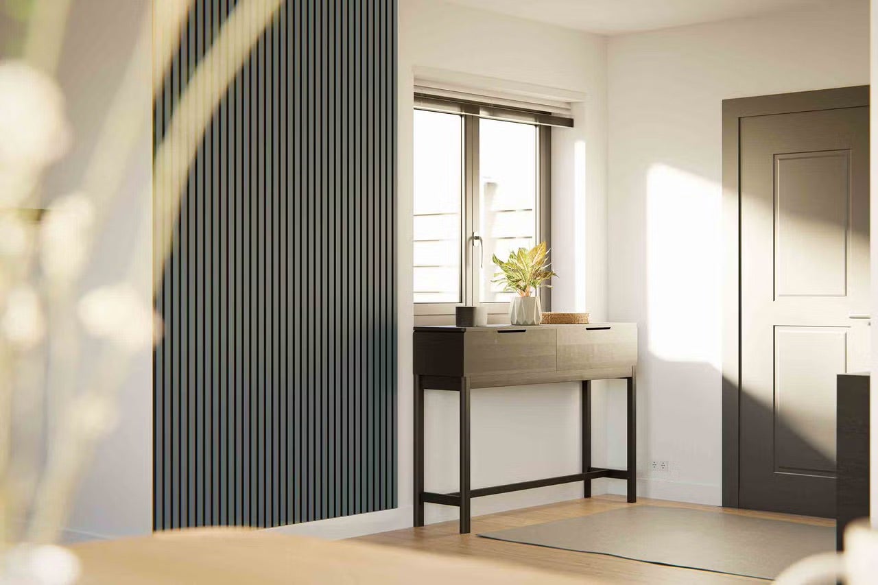 Akustické panely v chodbě