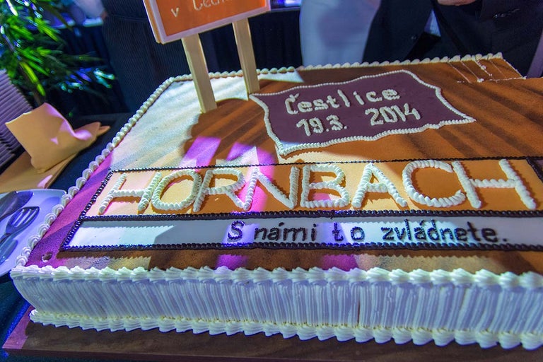 Narozeninový dort s nápisem Hornbach