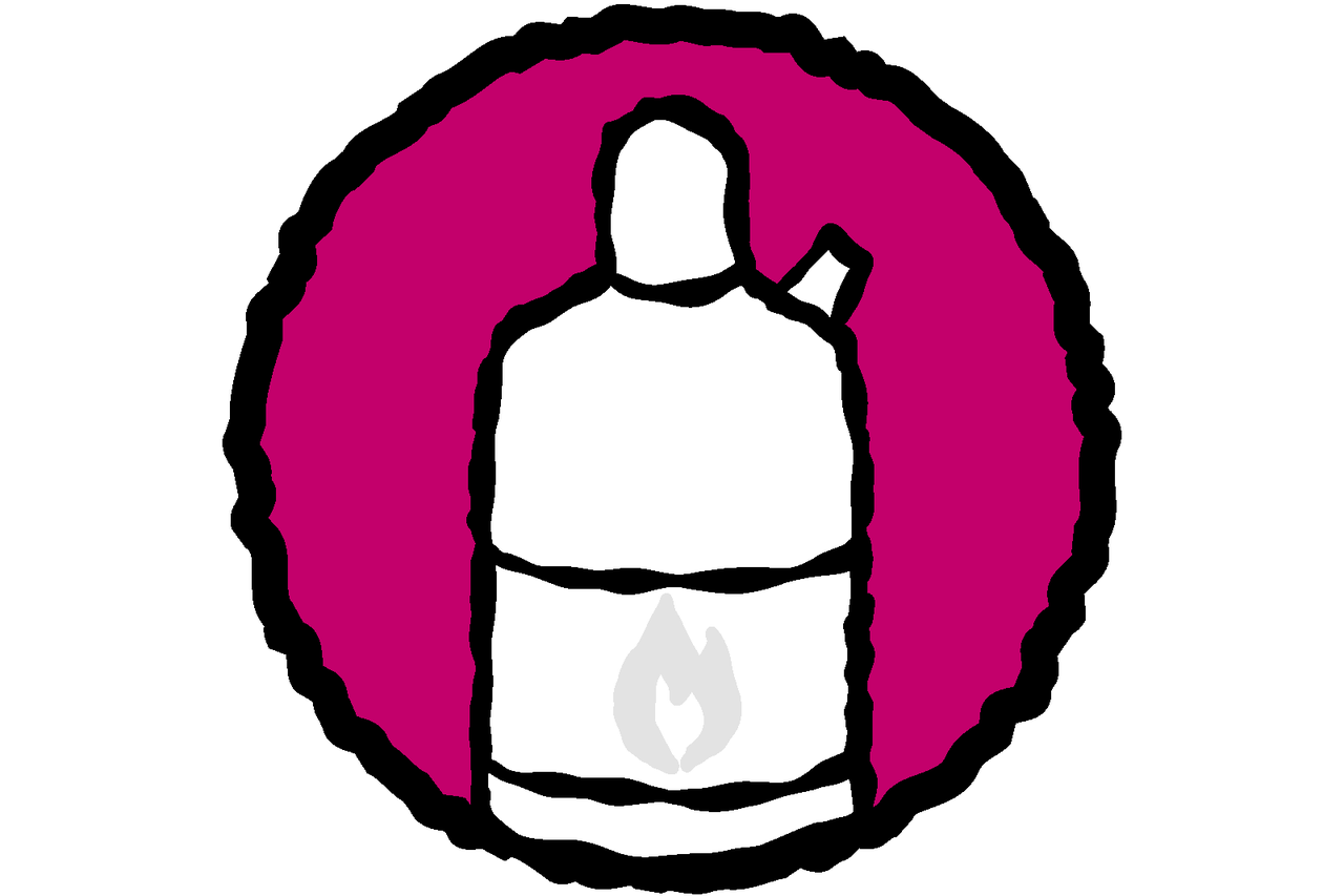 Symbol hořlavého plynu