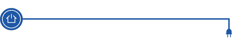 Symbol řízení energie se zástrčkou