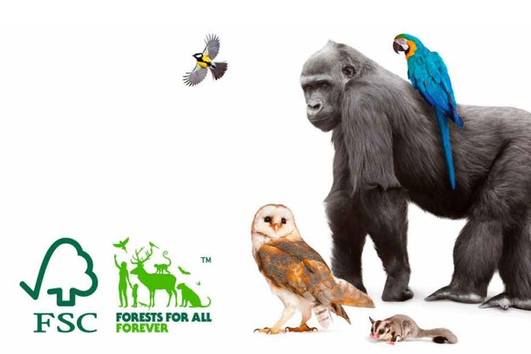 Logo FSC se zvířaty