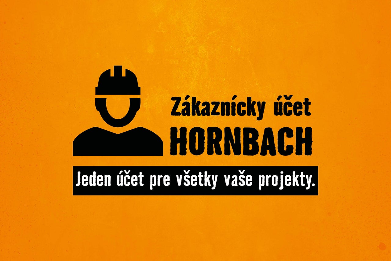Zákaznický účet HORNBACH: Jeden účet pro všechny vaše projekty.