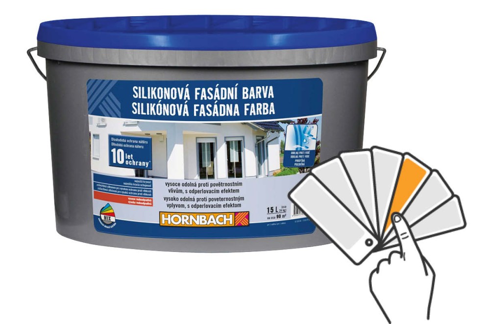 HORNBACH MIX Silikonová fasádní barva standard k namíchání
