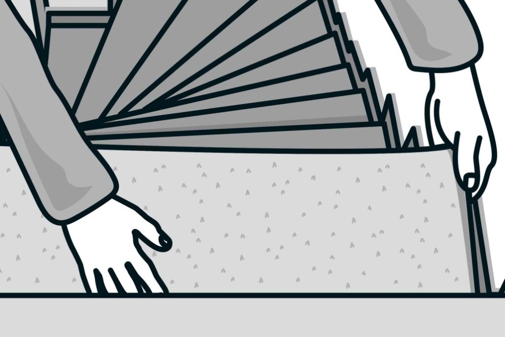  Jak položit koberec na schody 