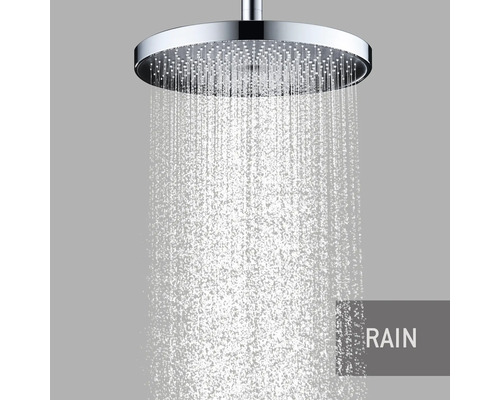 Dešťová sprcha s proudem vody