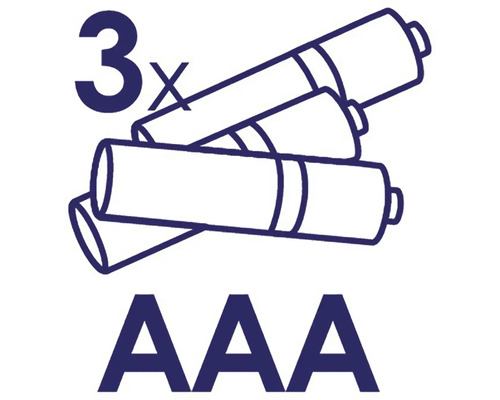 Symbolický obrázek pro tři baterie AAA