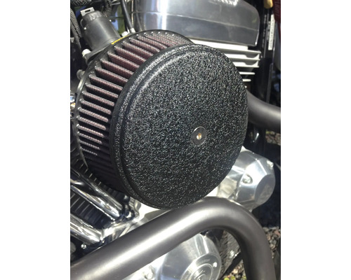 Motocyklový vzduchový filtr s černým krytem