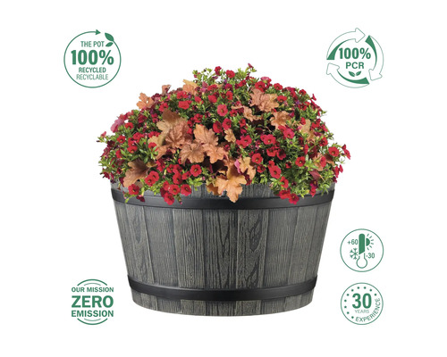 Květináč s květinami a pečetěmi