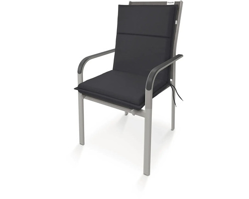 Zahradní židle s šedým polstrováním