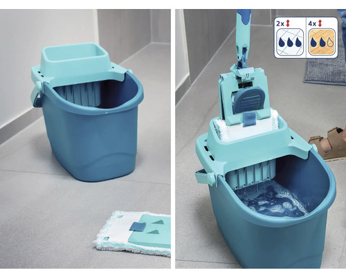 Systém na mytí podlahy s kbelíkem a ždímacím zařízením