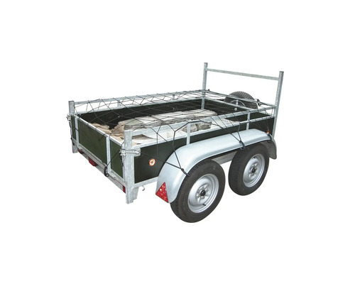 Přívěs s mřížkou a nákladní sítí