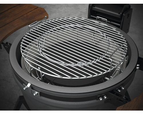 Gril s kulatým grilovacím roštem