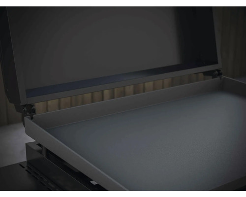 Grilovací deska s otevřeným víkem