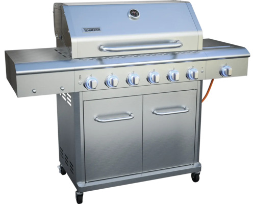 Grilovací vozík Teneker se šesti hořáky a spodní skříňkou