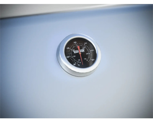 Grilovací teploměr s ukazatelem teploty ve stupních Celsia a Fahrenheita