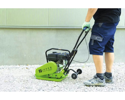 Žabka Zipper v provozu na štěrku