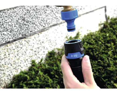 b-for-q hadicová spojka se připojuje k vodovodnímu kohoutku