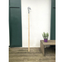 Trojzubá zahradní motyka s dřevěnou násadou