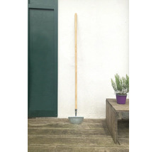 Lopatka se smetákem s dřevěnou rukojetí pro venkovní použití