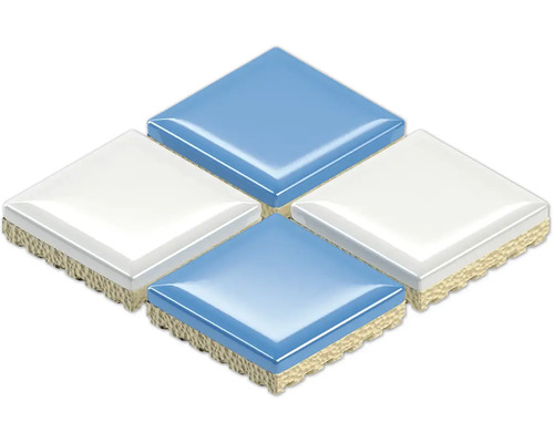 Čtvercové mozaikové dlaždice v uspořádání