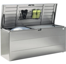 Otevřený kovový úložný box pro venkovní použití s příslušenstvím