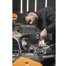 Aku příklepová vrtačka DeWalt McLaren DCD85MM2T-QW 18V včetně 2x aku 18V XR 4,0Ah, nabíječky a kufru TSTAK