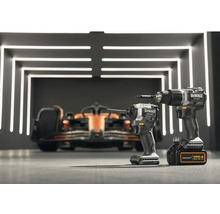 Aku příklepová vrtačka DeWalt McLaren DCD85MM2T-QW 18V včetně 2x aku 18V XR 4,0Ah, nabíječky a kufru TSTAK