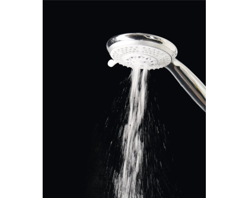 Sprchová hlavice s tekoucí vodou