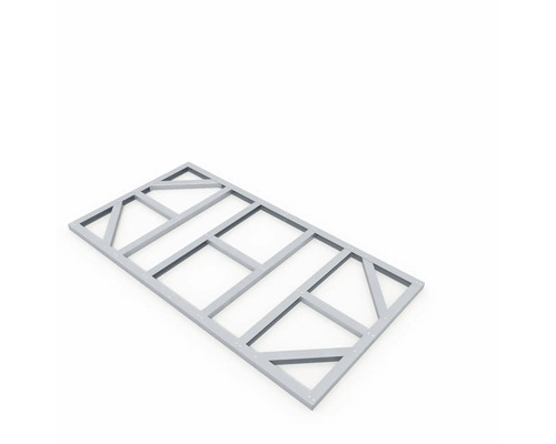 Kovová rámová konstrukce pro stavbu zahradního domku