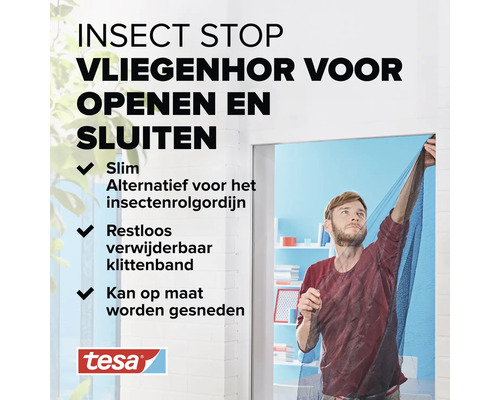 Síť proti hmyzu do oken s upevněním na suchý zip.