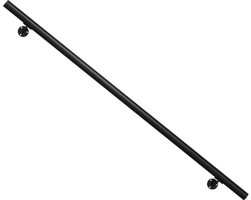 Černé madlo pro montáž na stěnu