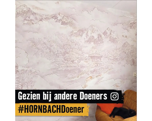 Tapeta s motivem asijské hory v pokoji