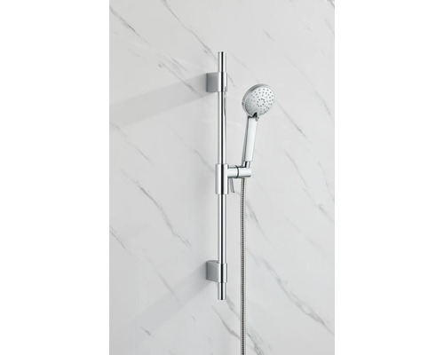 Sprchová tyč s ruční sprchou a sprchovou hadicí