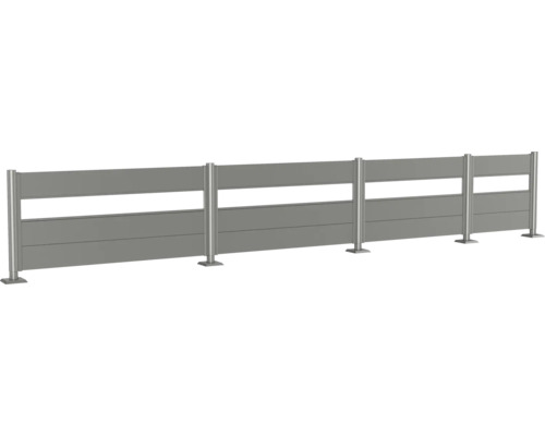 Protihluková stěna s kovovými sloupky