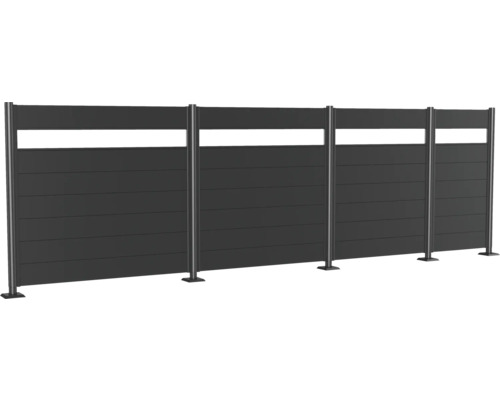 Plot s vodorovnými prvky a sloupky