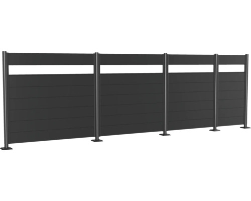 Plot s horizontálními lamelami a sloupky