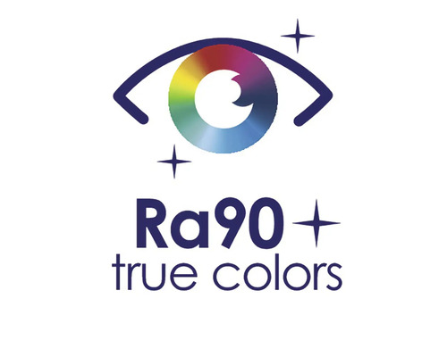 Označení Ra90 plus pro vysoké podání barev