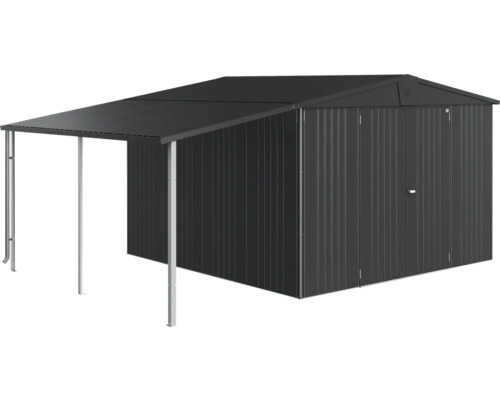 Kůlna na nářadí s přístřeškem pro zahradní nářadí a nástroje