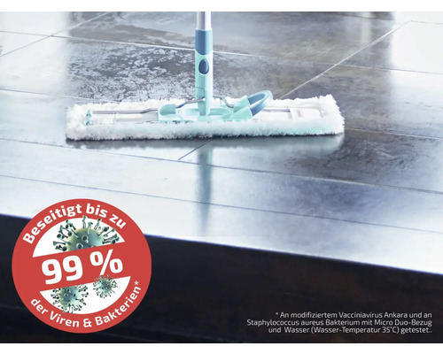 Mop na dlaždicové podlaze s pečetí pro 99procentní odstranění virů a bakterií