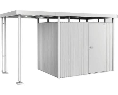 Kůlna na nářadí s přístřeškem a dveřmi