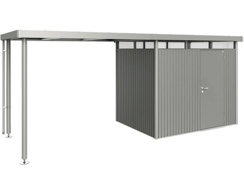 Garáž na kola s kůlnou na nářadí a přístřeškem