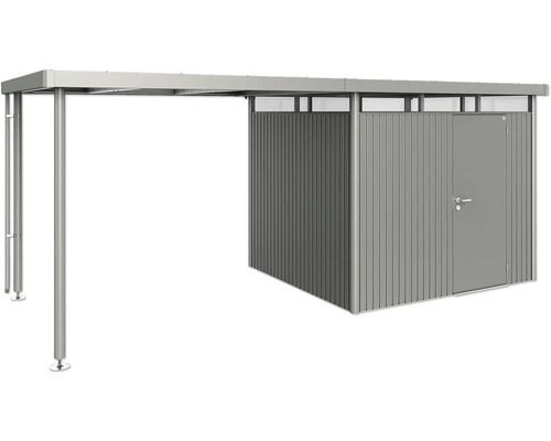 Zahradní domek s přístřeškem a dveřmi