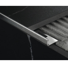 Nerezová obkladová lišta pro zakončení stěny