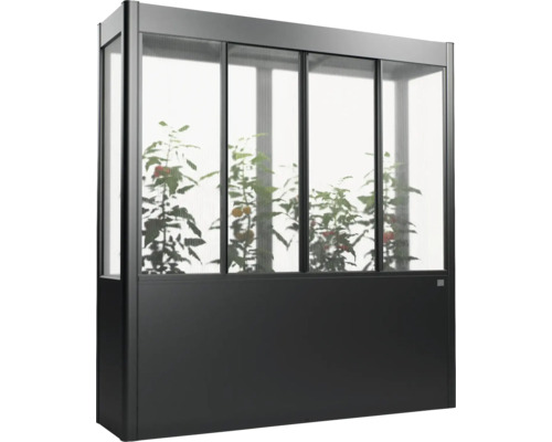 Zvýšený záhon se stříškou z polykarbonátových desek do zahrady