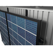 Instalace solárních panelů na hliníkovou stěnu