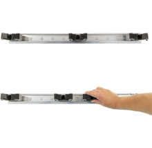 Hliníkový profil s válečky pro flexibilní montáž