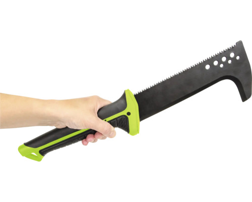 Mačeta s pilovým listem a rukojetí