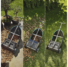 Zametač Gardena pro sběr listí na zahradě.