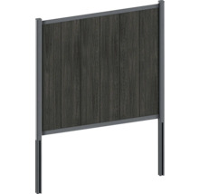 Dřevěný a kovový paraván